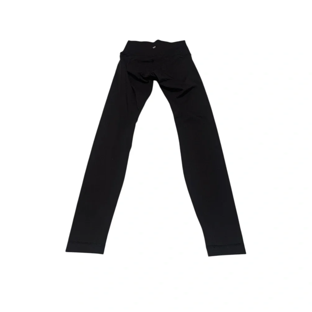 Lululemon Black Straight Leg Compression Leggings Size 4